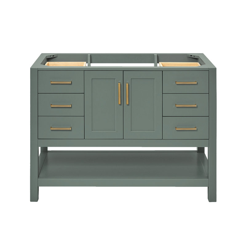 Base de meuble-lavabo simple 48 po Pawley, Vert rétro