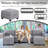 Seybert 111.8"W Modular Sectional, Seat Underneath Storage, 2 Ottomans-1867365107