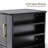 Classic Manicure Table with Glass Top, Nail Desk with Drawers, Vanity Makeup Desk-1866191073