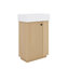 Meuble-lavabo tendance 21,6 po avec lavabo en céramique