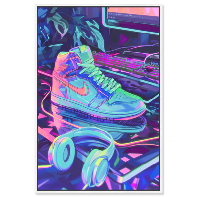 Toile PC Gamer Sneaker par Art Remedy