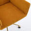 Chaise de bureau de style Mid-Century avec siège et repose-pieds rembourrés, revêtement en cuir pour plus de confort et de style