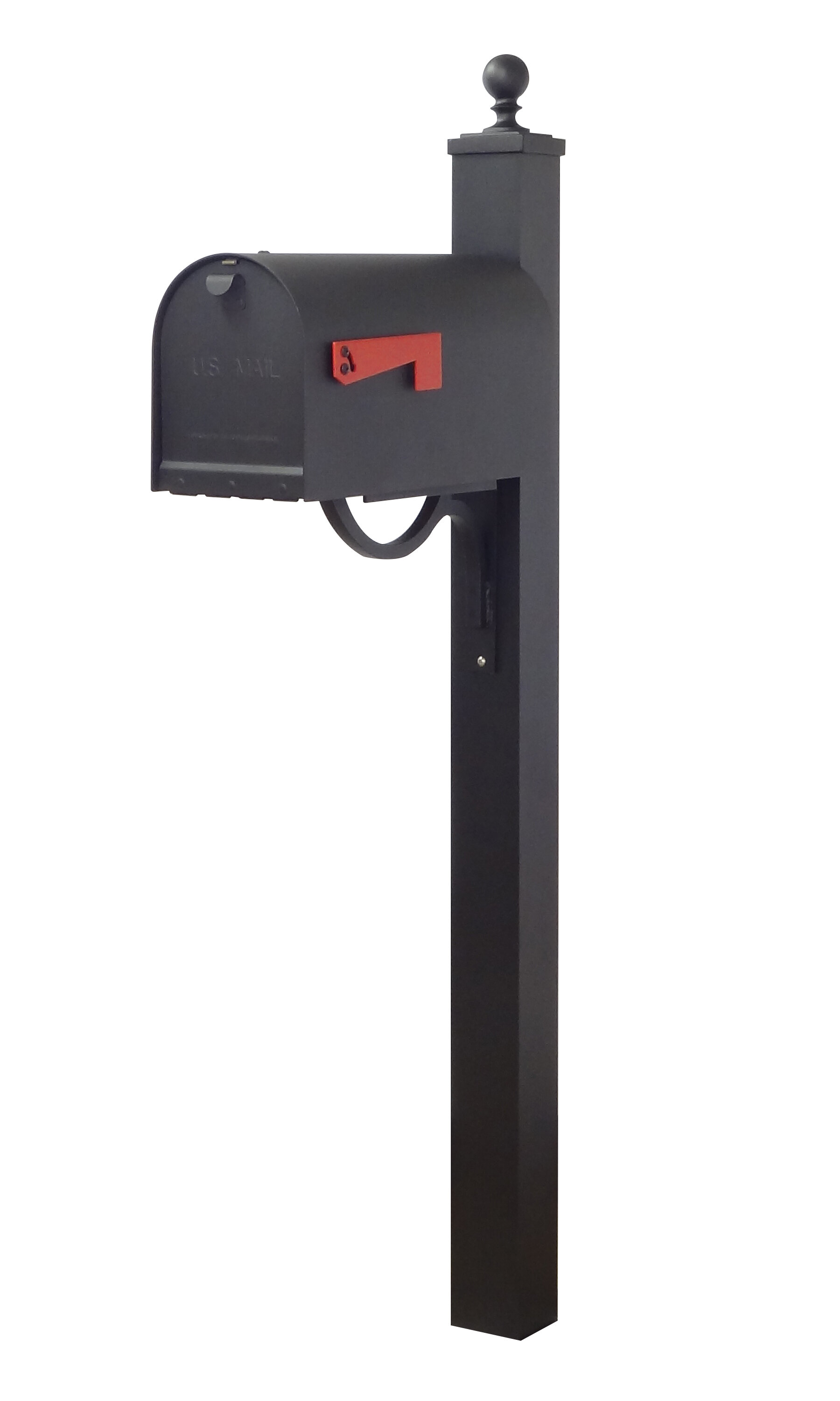 Special Lite Products Titan Aluminum Curbside Mailbox with Post ...