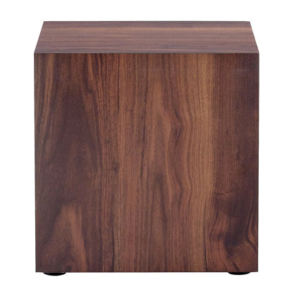 Walnut Wood Grain Coffee Table 16X16x16 Inches - Elevate Your Home's Aesthetic Appeal Inch Enhance Home Decor