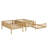 Triple Wood Bunk Bed, With Ladders, Guardrails Detachable Bunk Bed-605990509