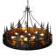 Lustre à niveaux 12 lumières unique Hibbs