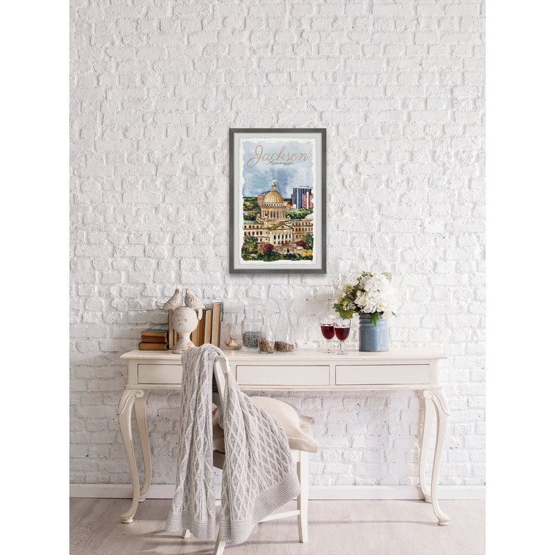 «Jackson Mississippi» par Eyre Tarney - Cadre photo, impressions sur papier, H 24 po x l 16 po x P 1,5 po