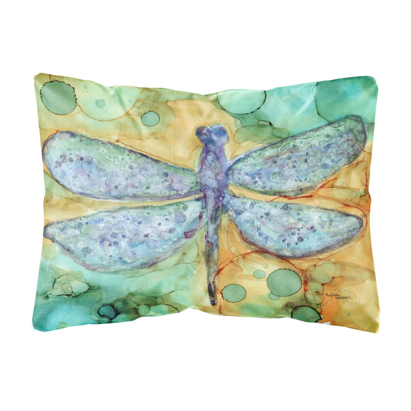  Coussin décoratif abstrait intérieur / extérieur en tissu Libellule