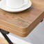 Table relevable multifonctionnelle minimaliste et moderne avec plateau en MDF de 2 cm d'épaisseur et pieds en métal, pouvant servir de coiffeuse, table basse, table à manger ou table de bureau.-1222678876-1222678864-1222678867