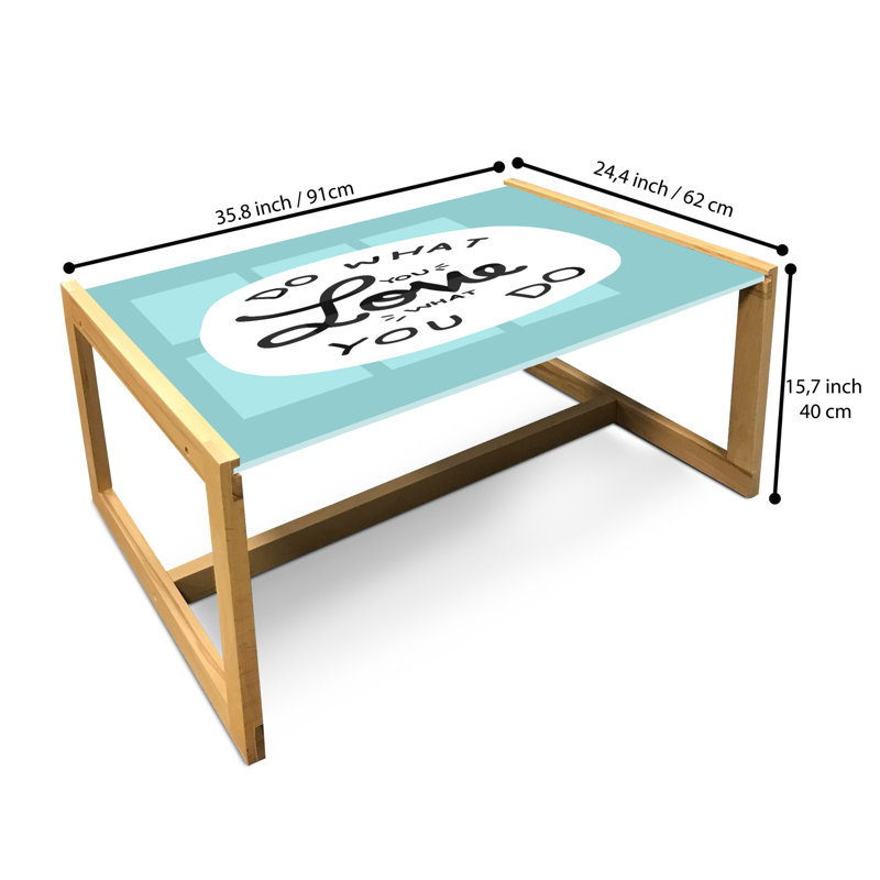 Jackueline Sled Coffee Table, 90cm H x 62cm W x 40cm D