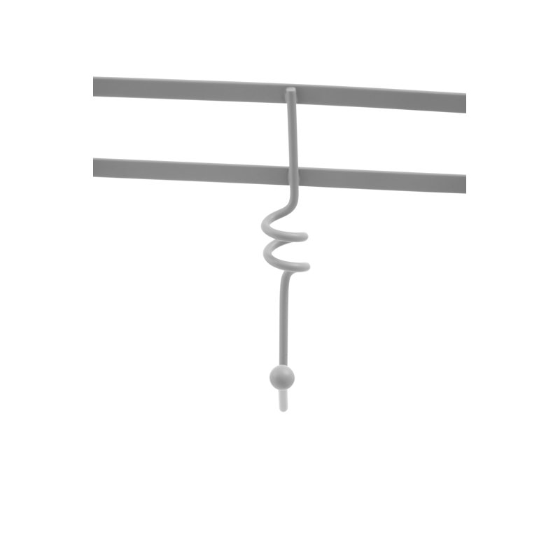 Jaxen Iron Over-the-Door 5 - Hook, Matte Grey