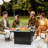 50,000 Propane Gas Fire Table, Outdoor Pit With Base And Glass Wind Guard, For Patio Backyard Garden, Exquisite Fireplace Lid Garden Backyard, Stylish Design