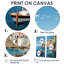 Art mural sur toile bleu Capri-364735220-364735227-364735226