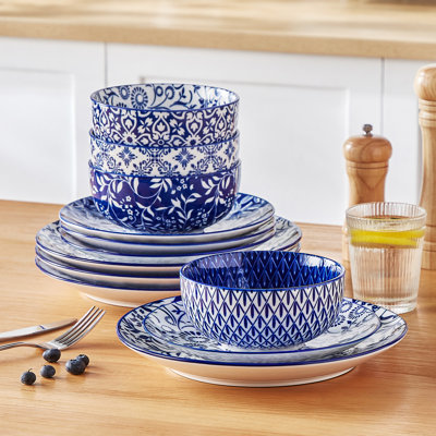 Piece Porcelain China Dinnerware Set - Service for 8