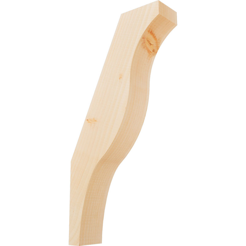 Attelle de genou Funston, Sapin de Douglas, Lisse, H 24 po x l 3,5 po x P 12 po