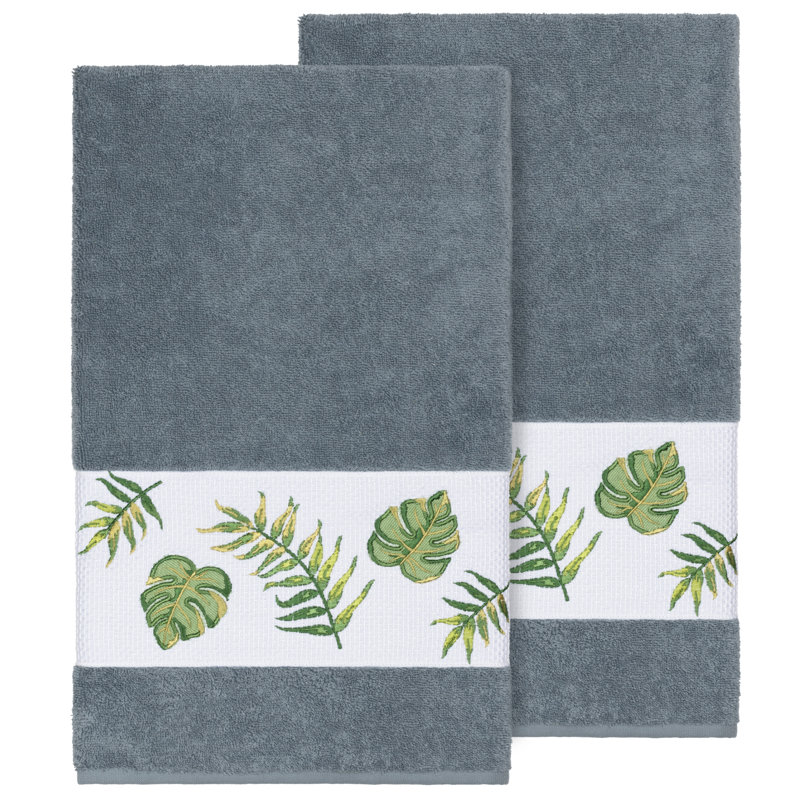 Zoe Turkish Cotton Midweight Bath Towel, Teal