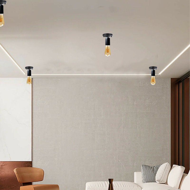 Lentini Flush Mount, Black