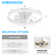 Chisholm 20" 7-Blade Modern Bladeless Caged White Ceiling Fan with Lights and Remote
