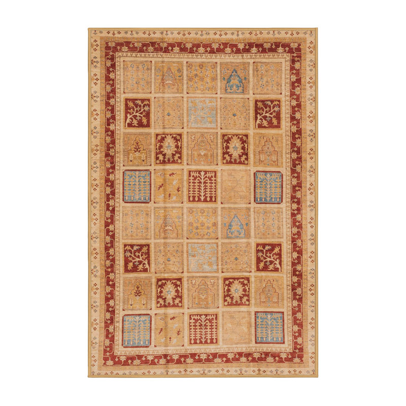 Abstract Indoor Rug, Rectangle 5' x 7'