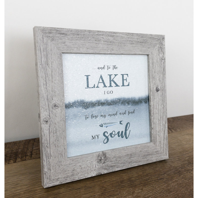 «And To The Lake I Go» - impression sur cadre photo