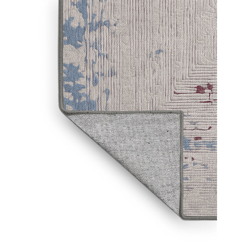 Tapis gris lavable à la machine