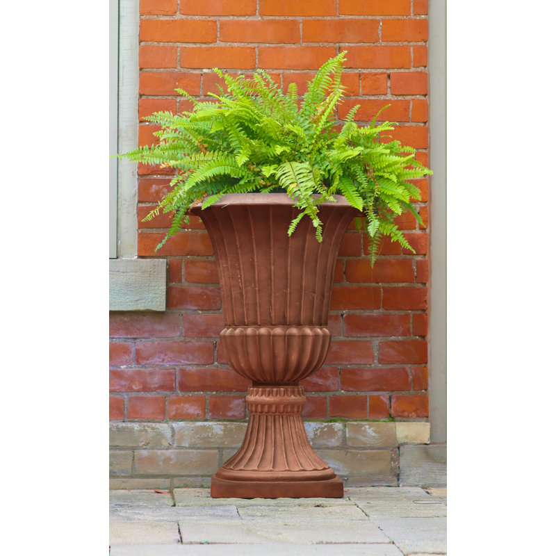 Bayliff Classic Urn Planter, Antique Rust, 30" H x 21.25" W x 21.25" D