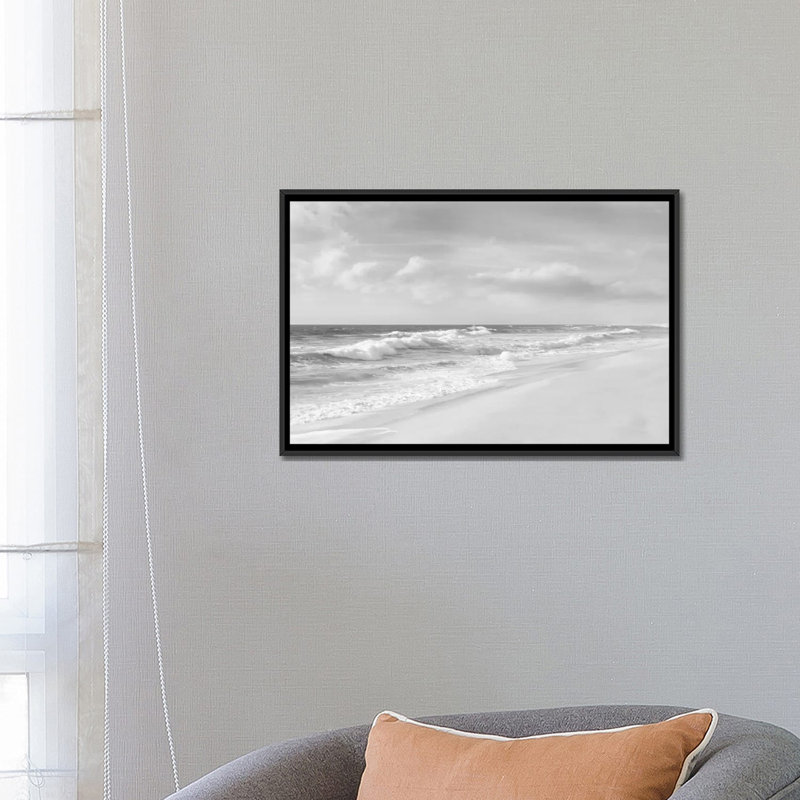 Hamptons V - reproduction de photo sur toile, H 18 po x l 26 po x P 1,5 po, Toile avec cadre noir, Pas de tapis