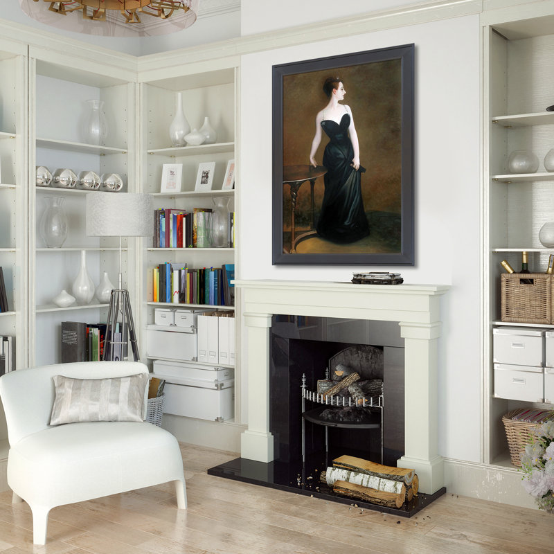 Portrait de madame X par John Singer Sargent - peinture sur toile à cadre flottant
