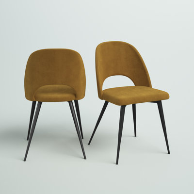 Chaise d'appoint en velours Alexavia