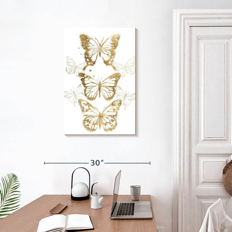 Papillon doré Brampt Contours I, H 30 po x l 20 po