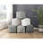 Corduroy Square Footstool Pouf, Modern With Non-slip Surface, 16"x16"x16 Floor Footstool, 300lbs Max Weight, 16"x16"x16", 16"x16