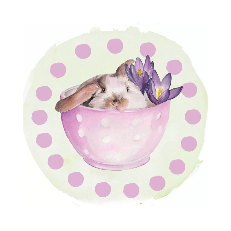 Bunny Crossing Collection C by Jennifer Paxton Parker - Wrapped Canvas Gallery-Wrapped Canvas Giclée, 45.72 cm H x 45.72 cm W