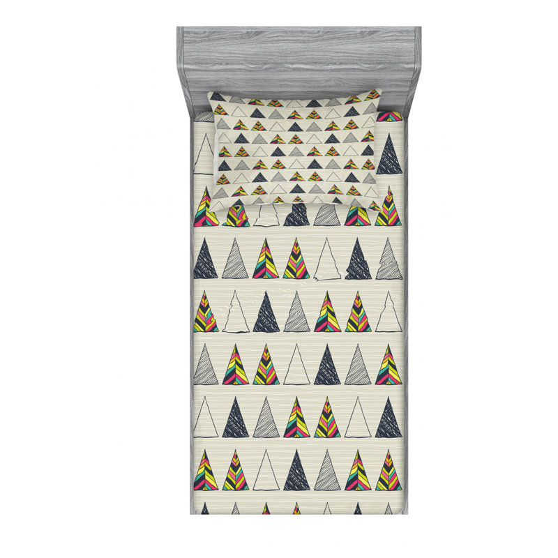 Microfiber Geometric Sheet Set