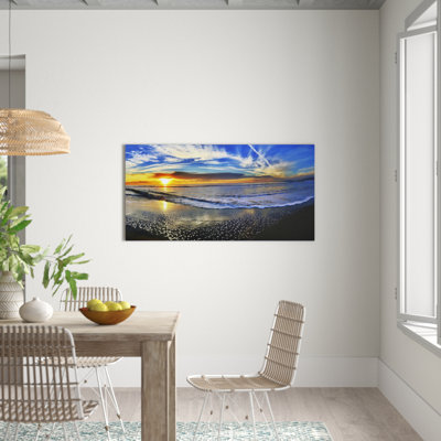 Spiaggia Di Sera - Wrapped Canvas Rectangle Print