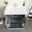 Ensemble de meuble-lavabo simple 30 po avec comptoir en céramique Sirwan-1477070328