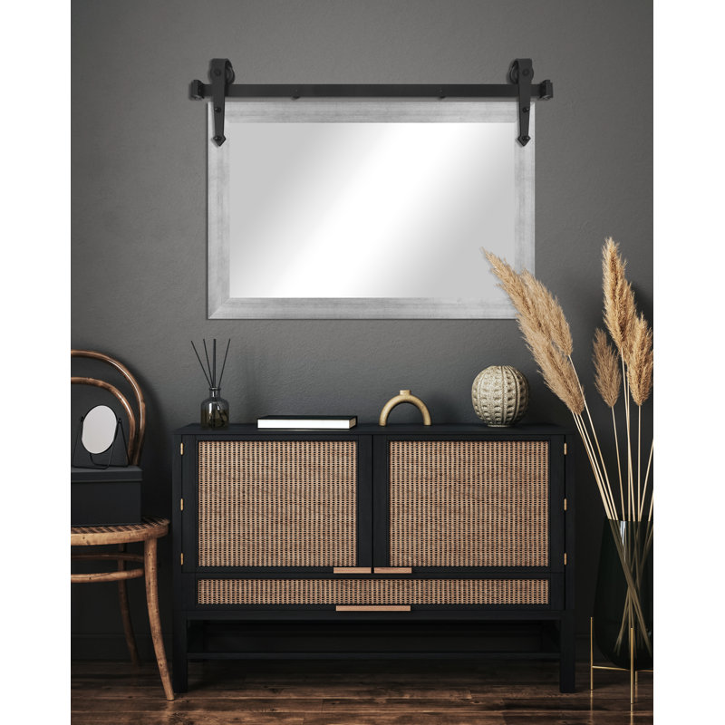 Miroir Conner Rea, Argenté mat, 33 po x 50 po