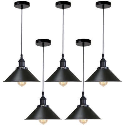 Latrell 5 - Light Black Pendant