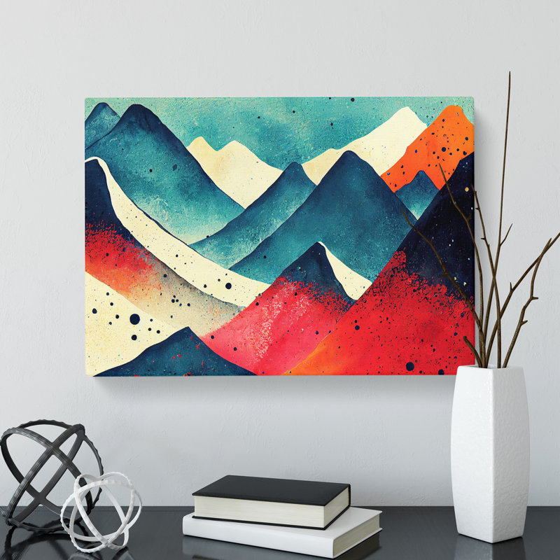 Mountain Splash Vol.3 Abstract - Wrapped Canvas, 40cm H x 60cm W x 3cm D