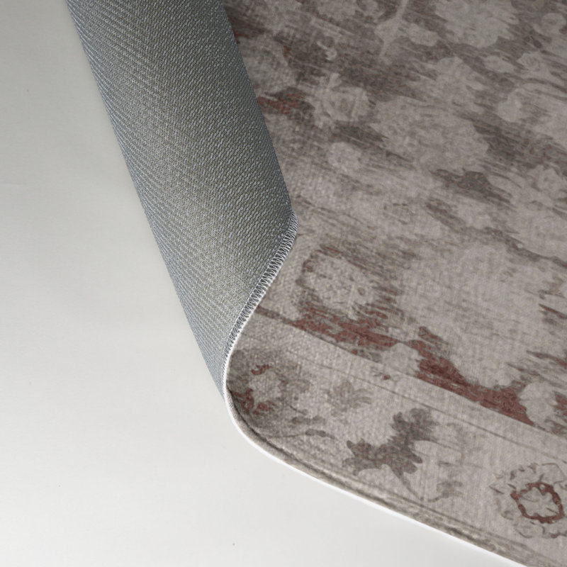 Overdyed Beige Indoor and Outdoor Area Rug, Rectangle 3' x 5'