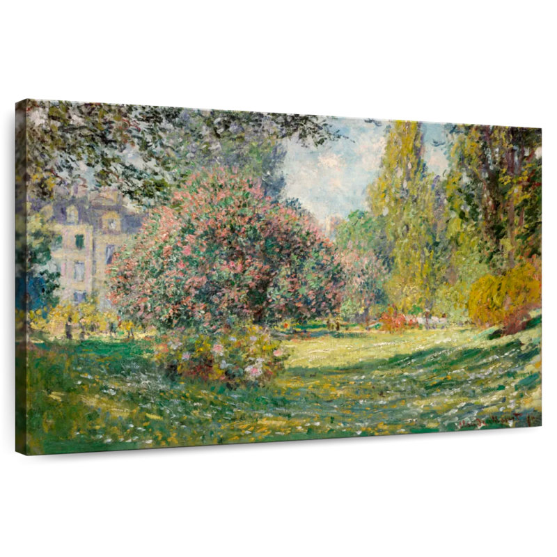 Paysage de Sireci, parc Monceau, 1876, H 16 po x l 24 po