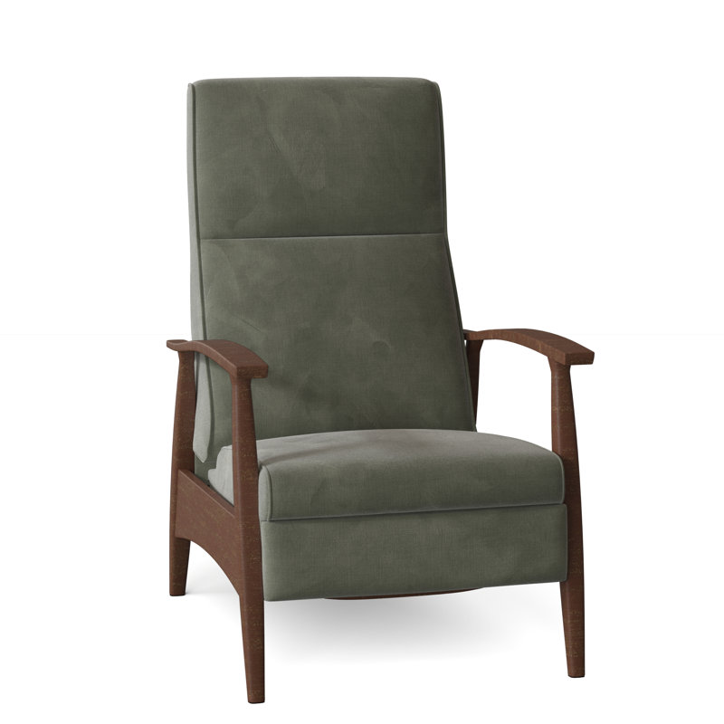 Bridgett 27" Wide Manual Standard Recliner, Almond Buff, 9704 Brindle