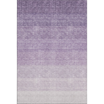 Premium Machine Washable Prisco Purple Rug