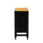 Îlot de cuisine de 74,8 po avec salle à manger extensible de 27,6 po, 3 tiroirs, prise de courant intégrée, support à épices, armoire à 2 portes, roulettes, noir, table extensible d'optimisation de l'espace pour personnes supplémentaires,-120648780