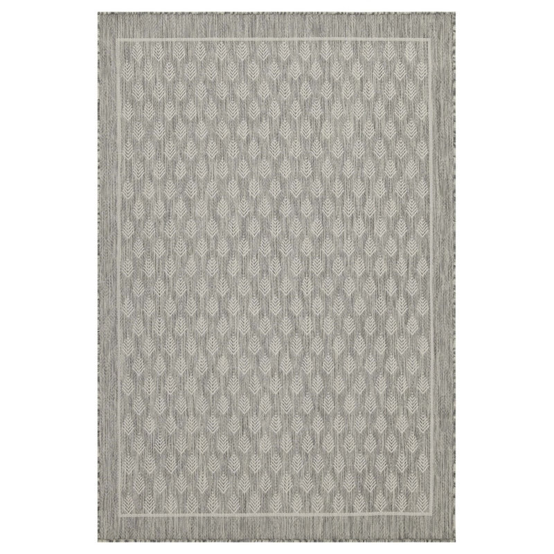 Sunshine Silver Indoor/Outdoor Area Rug, Rectangle 7'10" x 10'3"