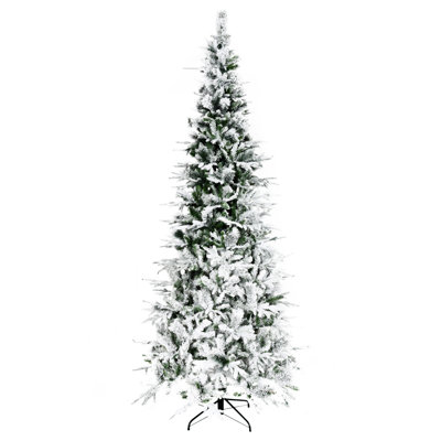 Arbre de Noël artificiel pin enneigé 9 pi avec branches réalistes et 1159 pointes