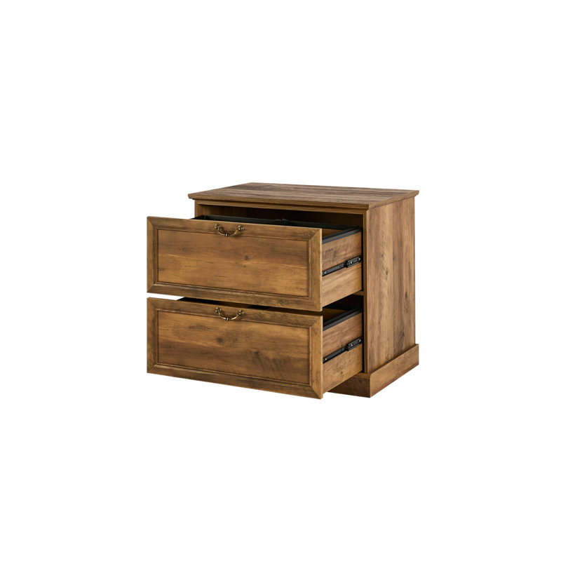 31.5'' Wide 2 -Drawer File Cabinet, Brown