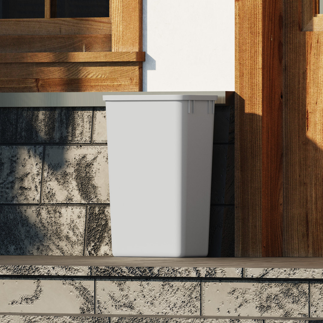 Dowell Plastic Open Kitchen Trash Can Dowell