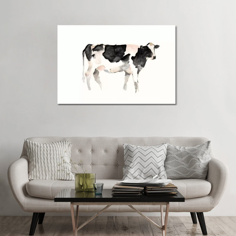 « Farm animal Study II » par Ethan Harper, reproduction d’art, H 32 po x l 48 po x 1,5 po, Toile tendue, Pas de tapis