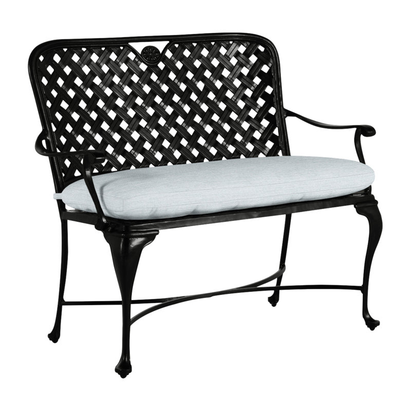 Banc en aluminium Provance - Terre antique, Terre antique, Pas de soudure, Papier ciel