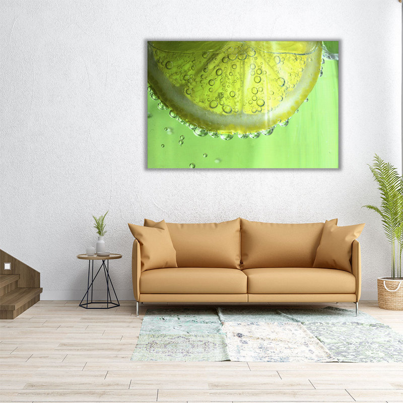 «Lemon Slice» par Dana Brett, reproduction d'art sur toile, H 20 po x l 30 po